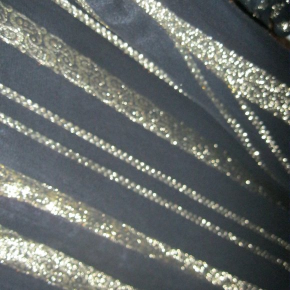 1960's formal gold thread evening dress - Picture 6 of 9